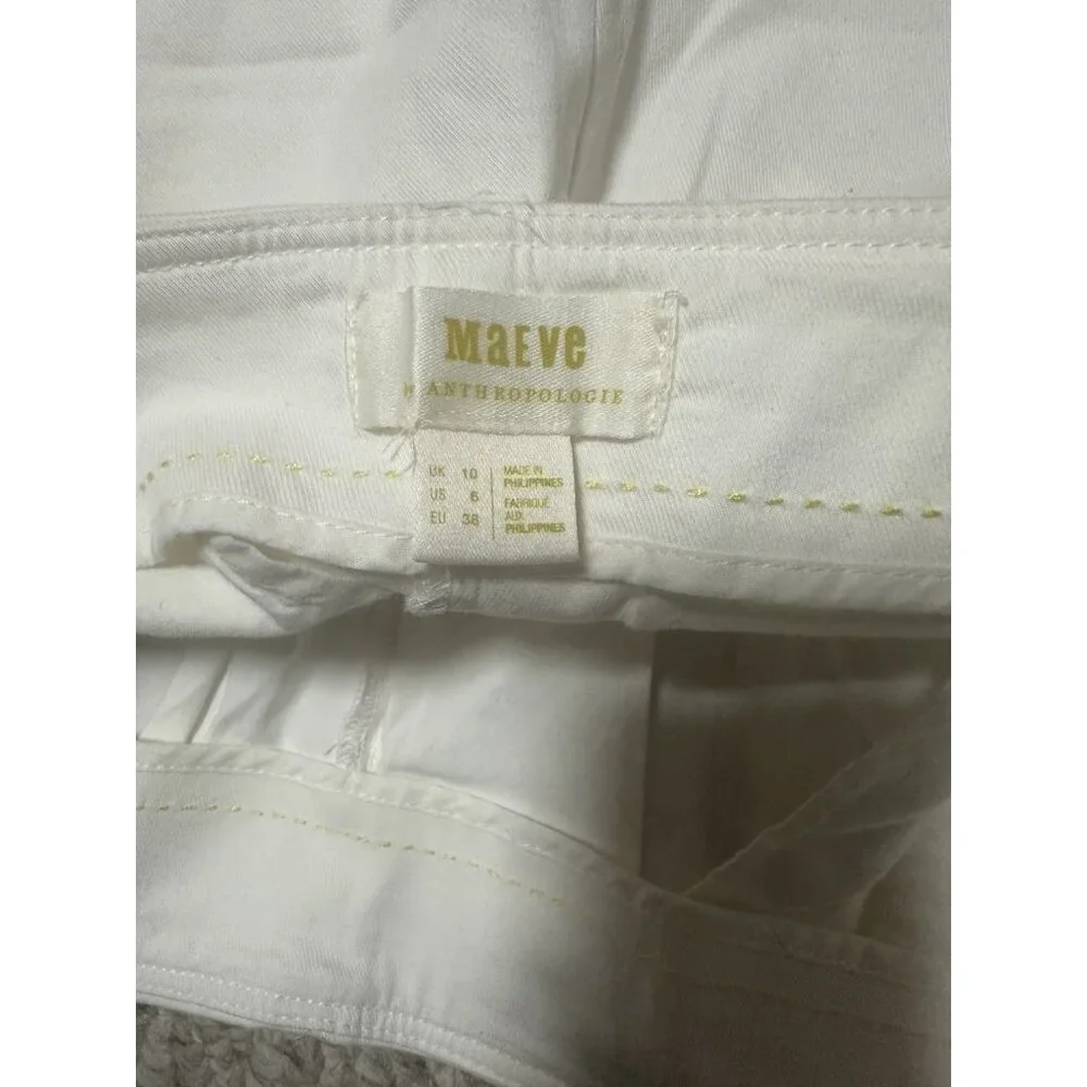 Maeve by Anthropologie Pleated White Skort NWT Women’s‎ 6 Tennis/Golf